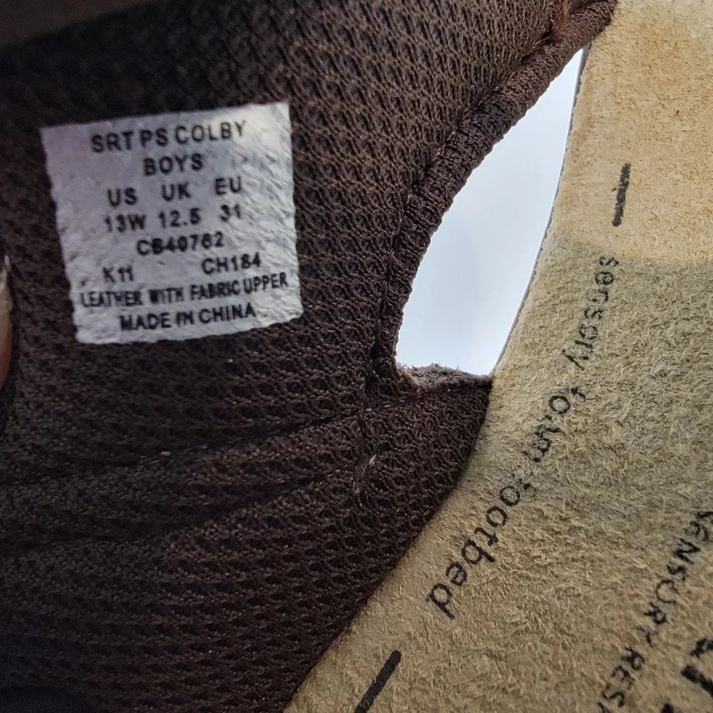 Stride Rite SRT PS Colby Double Strap Sandal Kids Size 13 W Brown